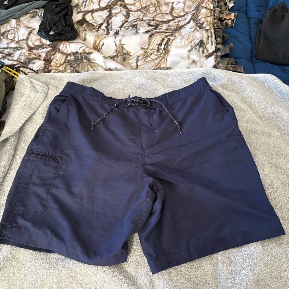 Navy Blue Casual Shorts